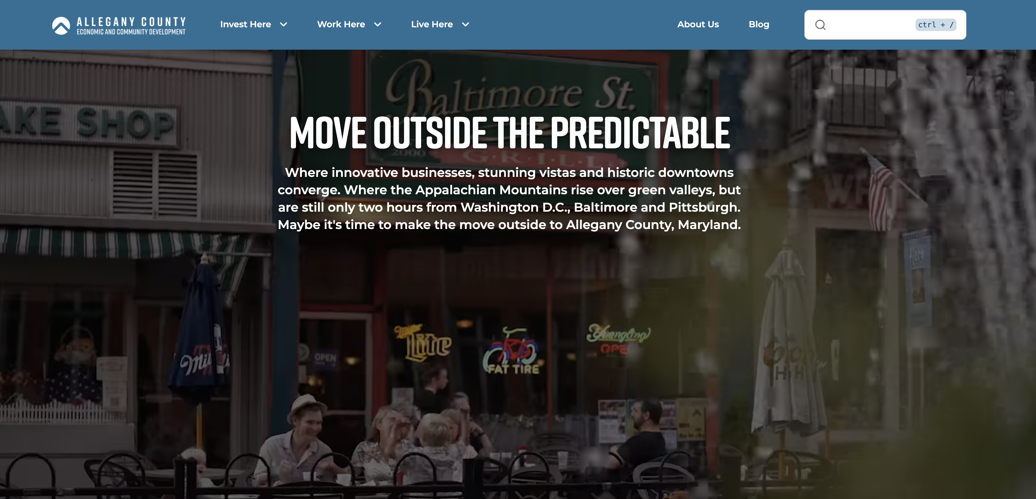 AlleganyWorks homepage