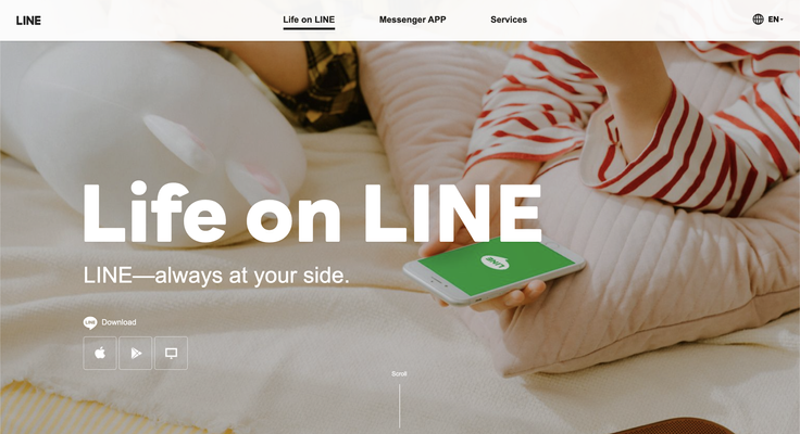 Line homepage